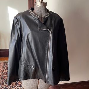Chico’s faux leather jacket
